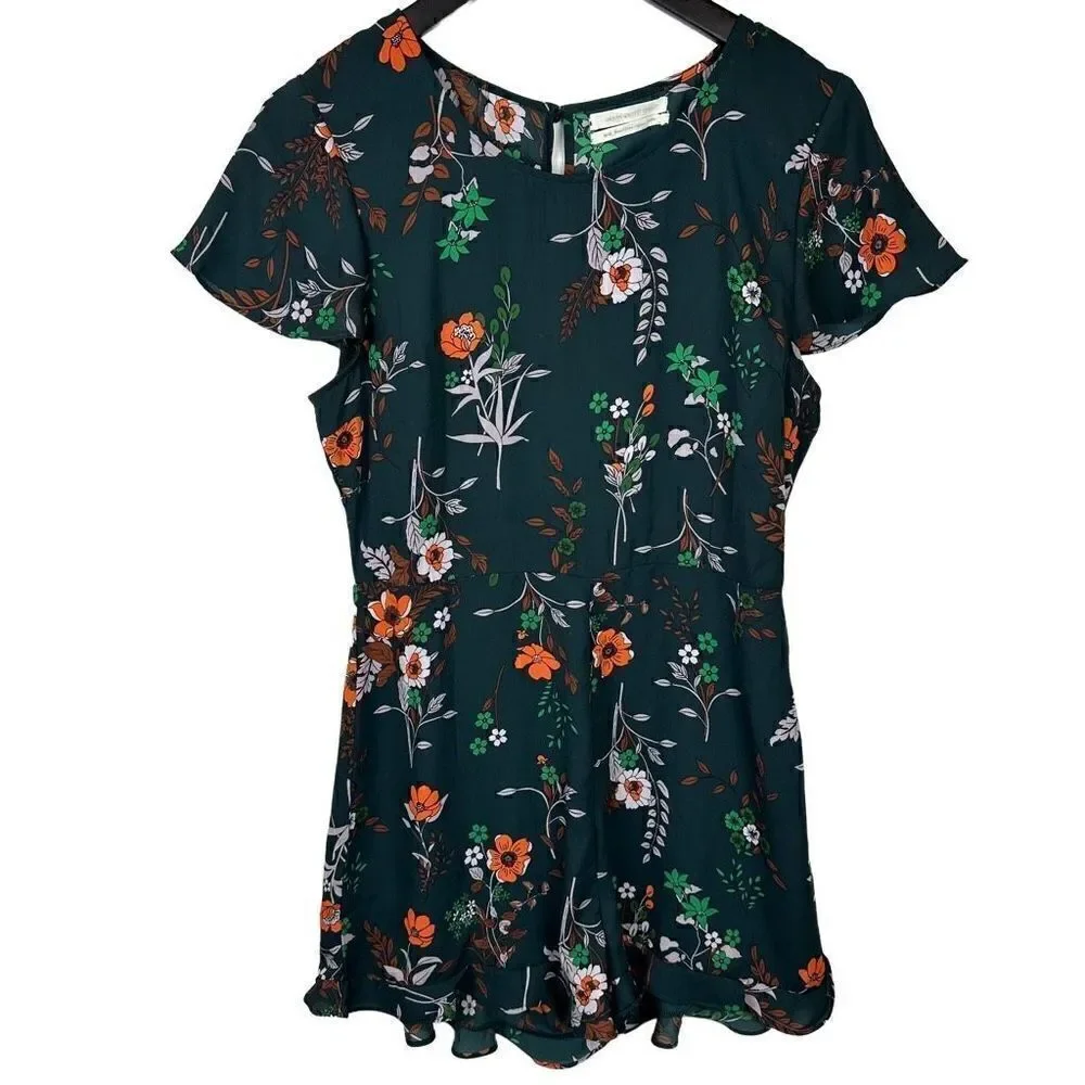Urban Outfitters Women's Green Playsuit-romper size M